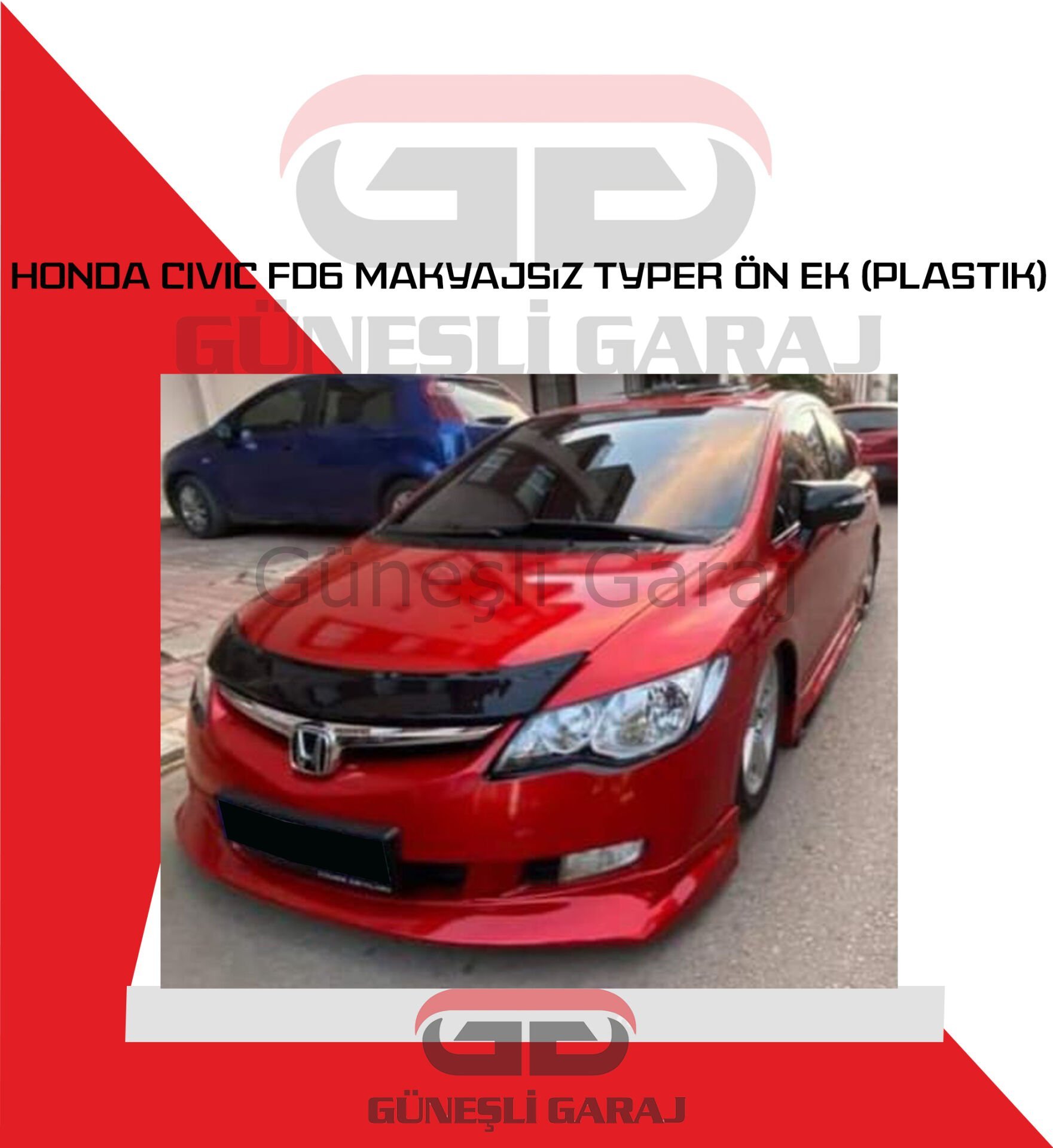 Honda Civic Fd6 Makyajsız Typer Ön Ek (Plastik)