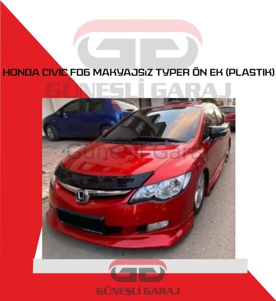 Honda Civic Fd6 Makyajsız Typer Ön Ek (Plastik)